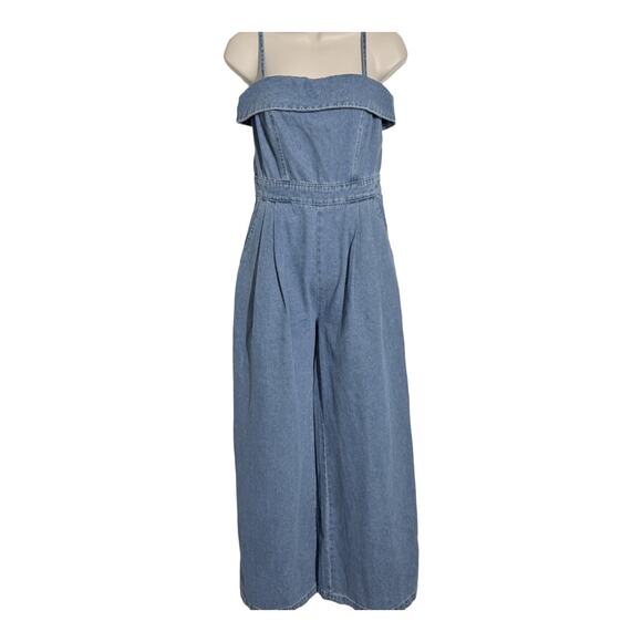 Free Market by Flying Tomato Denim Jumpsuit, Women's Size S, NWT - Picture 3 of 7